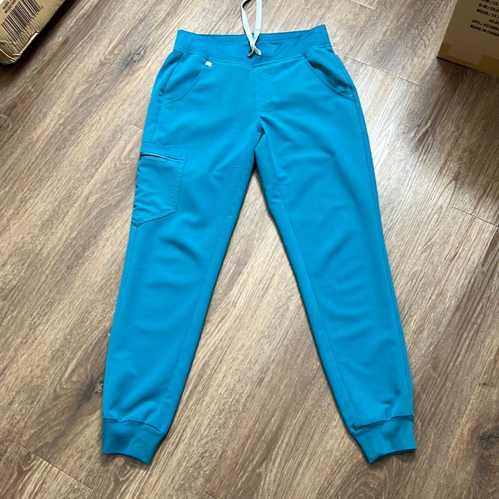 Figs Zamora Scrub Joggers small Rare Color Teal